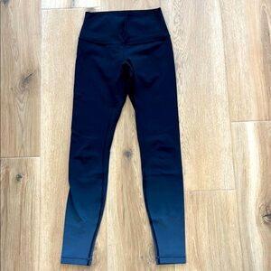 Lululemon Dark Navy Ombré High-Waisted Leggings